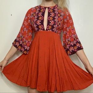 Bohemian keyhole dress